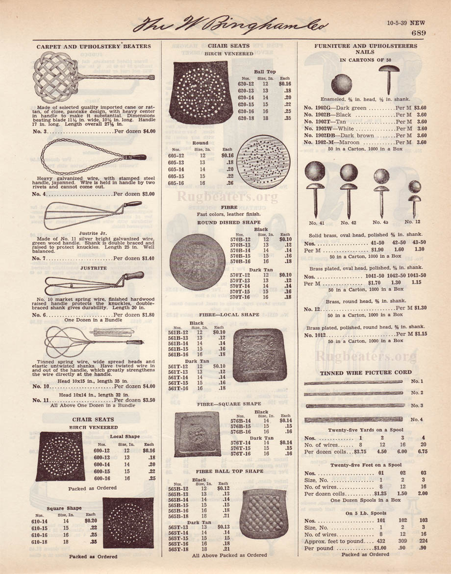 The W. Bingham Co. 1939 Hardware Catalogue